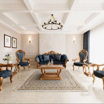 ست مبلمان 7 نفره سپید